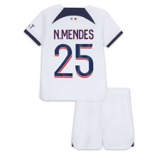 Maglia Paris Saint-Germain N.Mendes 25 Bambino Divisa Trasferta 2023/24
