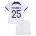 Maglia Paris Saint-Germain N.Mendes 25 Bambino Divisa Trasferta 2023/24