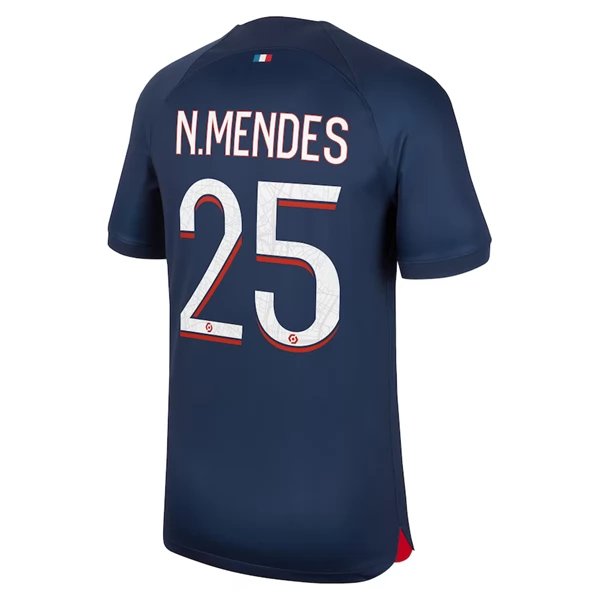 Maglia Paris Saint-Germain N.Mendes 25 Divisa Prima 2023/24 Maglia Paris Saint-Germain N.Mendes 25 Divisa Prima 2023/24