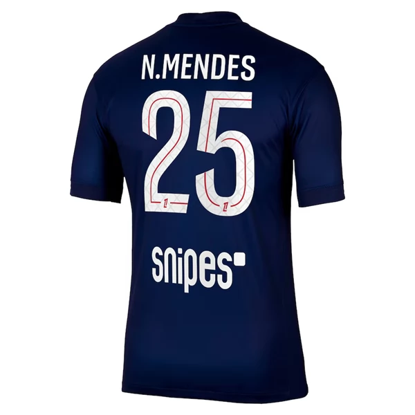 Maglia Paris Saint Germain N.Mendes 25 Divisa Prima 2025/26 Maglia Paris Saint Germain N.Mendes 25 Divisa Prima 2025/26