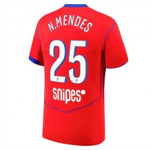 Maglia Paris Saint Germain N.Mendes 25 Divisa Terza 2025/26