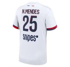 Maglia Paris Saint Germain N.Mendes 25 Divisa Trasferta 2025/26 Maglia Paris Saint Germain N.Mendes 25 Divisa Trasferta 2025/26