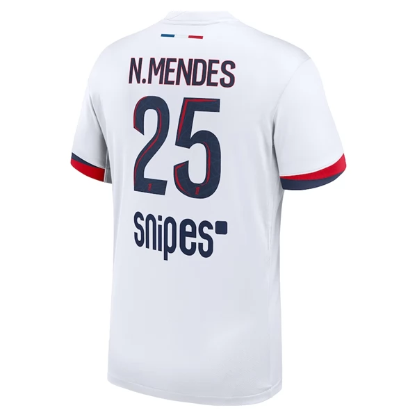 Maglia Paris Saint Germain N.Mendes 25 Divisa Trasferta 2025/26 Maglia Paris Saint Germain N.Mendes 25 Divisa Trasferta 2025/26