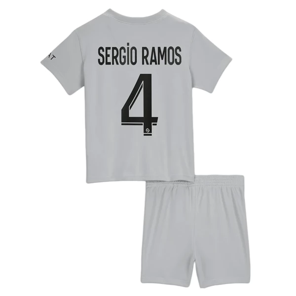 Maglia Paris Saint-Germain Sergio Ramos 4 Bambino Divisa Trasferta 2022/23 Maglia Paris Saint-Germain Sergio Ramos 4 Bambino Divisa Trasferta 2022/23