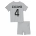 Maglia Paris Saint-Germain Sergio Ramos 4 Bambino Divisa Trasferta 2022/23 Maglia Paris Saint-Germain Sergio Ramos 4 Bambino Divisa Trasferta 2022/23