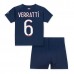 Maglia Paris Saint-Germain Verratti 6 Bambino Divisa Prima 2023/24 Maglia Paris Saint-Germain Verratti 6 Bambino Divisa Prima 2023/24