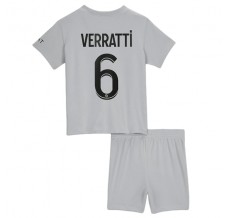 Maglia Paris Saint-Germain Verratti 6 Bambino Divisa Trasferta 2022/23