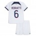 Maglia Paris Saint-Germain Verratti 6 Bambino Divisa Trasferta 2023/24