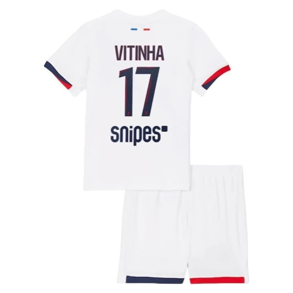 Maglia Paris Saint Germain Vitinha 17 Bambino Divisa Trasferta 2025/26 Maglia Paris Saint Germain Vitinha 17 Bambino Divisa Trasferta 2025/26