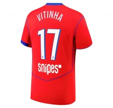 Maglia Paris Saint Germain Vitinha 17 Divisa Terza 2025/26