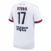 Maglia Paris Saint Germain Vitinha 17 Divisa Trasferta 2025/26 Maglia Paris Saint Germain Vitinha 17 Divisa Trasferta 2025/26