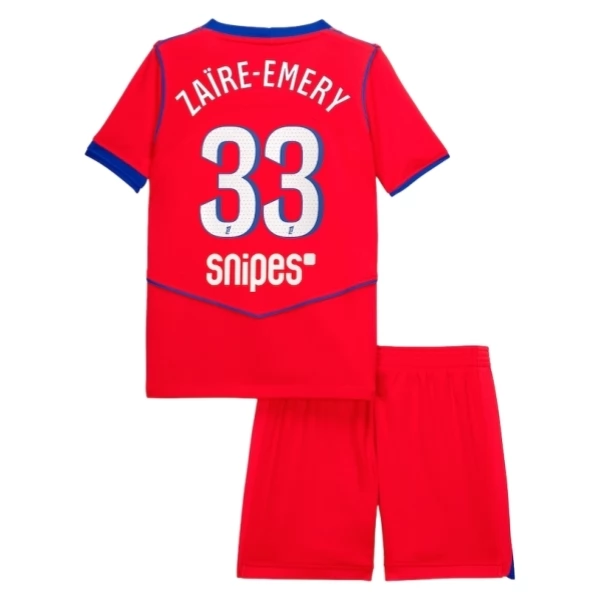 Maglia Paris Saint Germain Zaïre-Emery 33 Bambino Divisa Terza 2025/26 Maglia Paris Saint Germain Zaïre-Emery 33 Bambino Divisa Terza 2025/26
