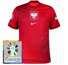 Maglia Polonia Divisa Trasferta Euro 2024 Patch