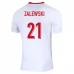 Maglia Polonia Zalewski 21 Divisa Prima Euro 2024