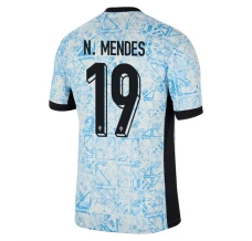 Maglia Portogallo N.Mendes 19 Divisa Trasferta Euro 2024