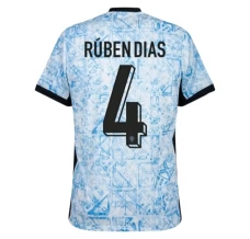 Maglia Portogallo Rúben Dias 4 Divisa Trasferta Euro 2024