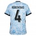 Maglia Portogallo Rúben Dias 4 Divisa Trasferta Euro 2024