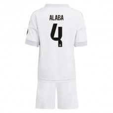 Maglia Real Madrid Alaba 4 Bambino Divisa Prima 2025/26