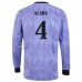 Maglia Real Madrid Alaba 4 Divisa Trasferta 2022/23 Manica Lunga