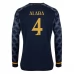 Maglia Real Madrid Alaba 4 Divisa Trasferta 2023/24 Manica Lunga