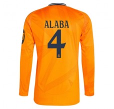 Maglia Real Madrid Alaba 4 Divisa Trasferta 2024/25 Manica Lunga