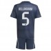 Maglia Real Madrid Bellingham 5 Bambino Divisa Trasferta 2025/26