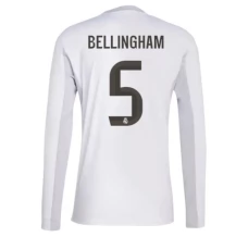 Maglia Real Madrid Bellingham 5 Divisa Prima 2025/26 Manica Lunga