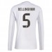 Maglia Real Madrid Bellingham 5 Divisa Prima 2025/26 Manica Lunga