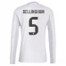 Maglia Real Madrid Bellingham 5 Divisa Prima 2025/26 Manica Lunga