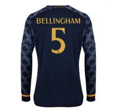 Maglia Real Madrid Bellingham 5 Divisa Trasferta 2023/24 Manica Lunga