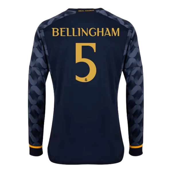Maglia Real Madrid Bellingham 5 Divisa Trasferta 2023/24 Manica Lunga Maglia Real Madrid Bellingham 5 Divisa Trasferta 2023/24 Manica Lunga