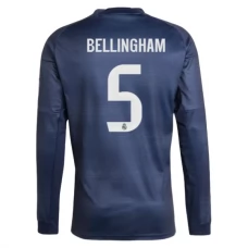 Maglia Real Madrid Bellingham 5 Divisa Trasferta 2025/26 Manica Lunga