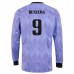 Maglia Real Madrid Benzema 9 Divisa Trasferta 2022/23 Manica Lunga