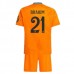 Maglia Real Madrid Brahim 21 Bambino Divisa Trasferta 2024/25