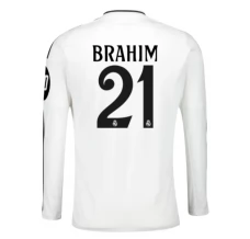 Maglia Real Madrid Brahim 21 Divisa Prima 2024/25 Manica Lunga