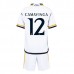 Maglia Real Madrid Camavinga 12 Bambino Divisa Prima 2023/24