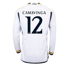 Maglia Real Madrid Camavinga 12 Divisa Prima 2023/24 Manica Lunga