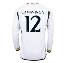 Maglia Real Madrid Camavinga 12 Divisa Prima 2023/24 Manica Lunga