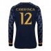 Maglia Real Madrid Camavinga 12 Divisa Trasferta 2023/24 Manica Lunga