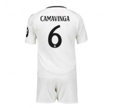 Maglia Real Madrid Camavinga 6 Bambino Divisa Prima 2024/25