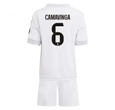 Maglia Real Madrid Camavinga 6 Bambino Divisa Prima 2025/26