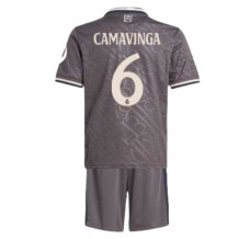 Maglia Real Madrid Camavinga 6 Bambino Divisa Terza 2024/25