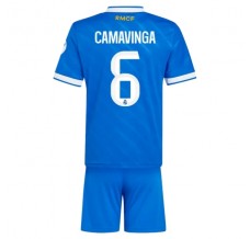Maglia Real Madrid Camavinga 6 Bambino Divisa Terza 2025/26