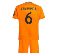 Maglia Real Madrid Camavinga 6 Bambino Divisa Trasferta 2024/25