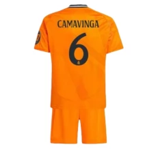 Maglia Real Madrid Camavinga 6 Bambino Divisa Trasferta 2024/25 Maglia Real Madrid Camavinga 6 Bambino Divisa Trasferta 2024/25