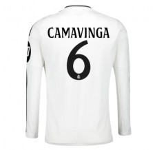 Maglia Real Madrid Camavinga 6 Divisa Prima 2024/25 Manica Lunga