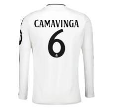 Maglia Real Madrid Camavinga 6 Divisa Prima 2024/25 Manica Lunga
