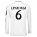 Maglia Real Madrid Camavinga 6 Divisa Prima 2024/25 Manica Lunga