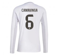 Maglia Real Madrid Camavinga 6 Divisa Prima 2025/26 Manica Lunga