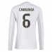 Maglia Real Madrid Camavinga 6 Divisa Prima 2025/26 Manica Lunga